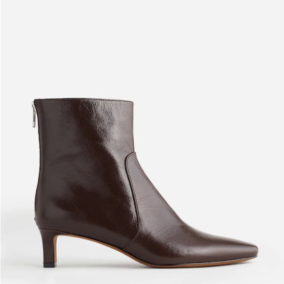 Madewell Shoes - Madewell The Dimes Kitten-Heel Boot In Dark Brown Size 12 NWT